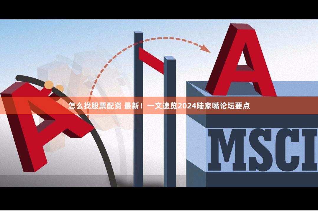 怎么找股票配资 最新！一文速览2024陆家嘴论坛要点